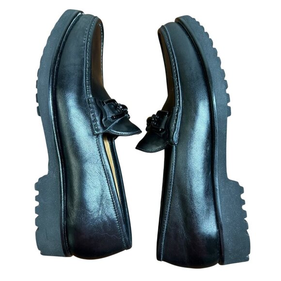 Bruno Magli Falcone Black Leather Bit Loafers Men’s US Size 10.5 (Made in Italy)